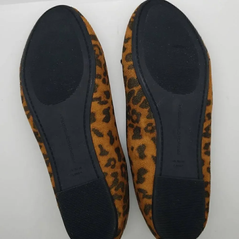 French Connection Size 8 Leopard Print Flats